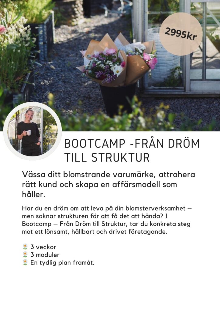 varumärke hitta din kund sälja blommor sälja buketter